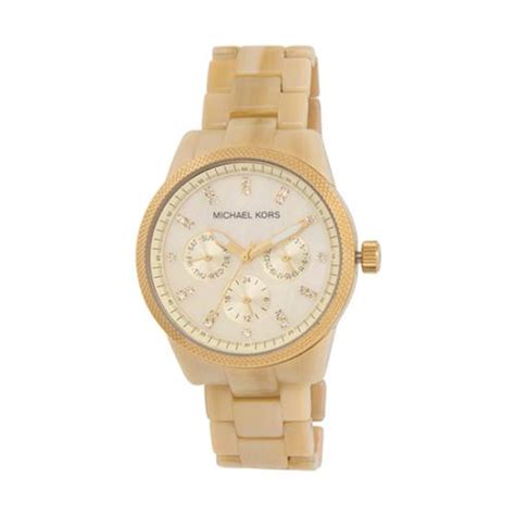 michael kors resin horn watch|Ladies Ritz Watch in Resin Horn by Michael Kors .